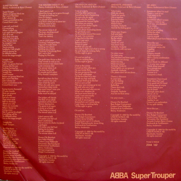 ABBA - Super Trouper tweedehands pop vinyl bij Run4Records