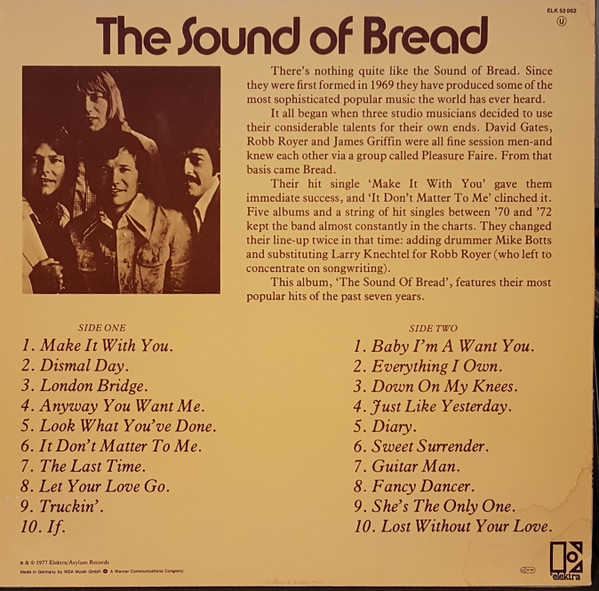 Bread - The Sound Of Bread - Their 20 Finest Songs tweedehands pop vinyl bij Run4Records