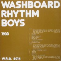 Jouw jazz lp van Washboard Rhythm Boys - 1933 shop je bij Run4records
