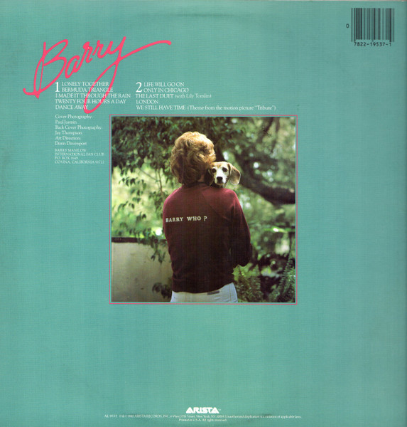 Barry Manilow - Barry tweedehands pop vinyl bij Run4Records
