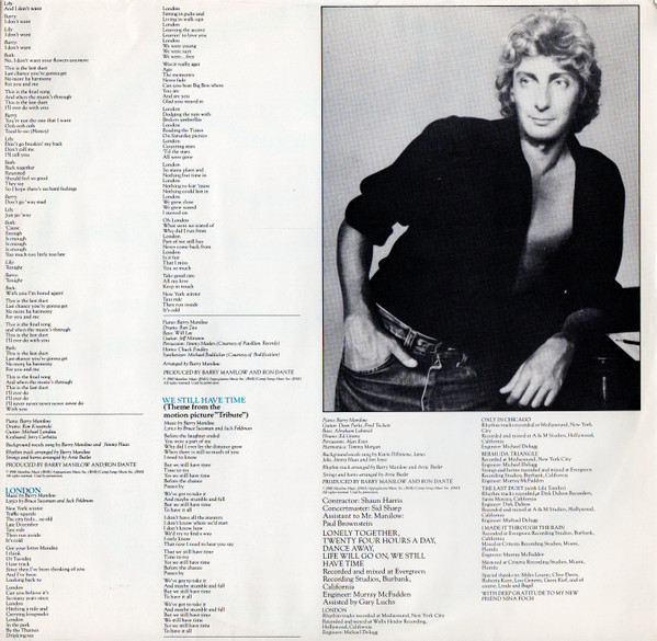 Barry Manilow - Barry tweedehands pop vinyl bij Run4Records