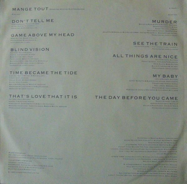 Blancmange - Mange Tout tweedehands pop vinyl bij Run4Records