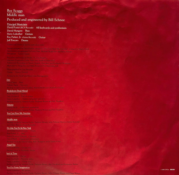 Boz Scaggs - Middle Man tweedehands rock vinyl bij Run4Records