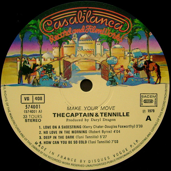 Captain And Tennille - Make Your Move tweedehands pop vinyl bij Run4Records