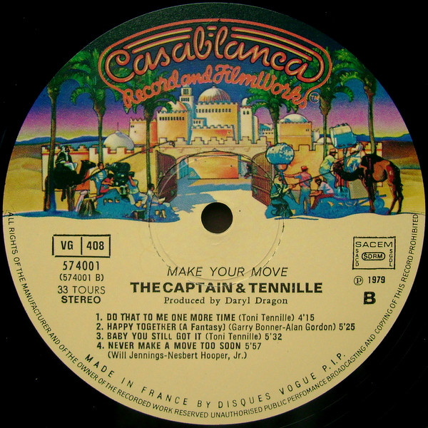 Captain And Tennille - Make Your Move tweedehands pop vinyl bij Run4Records
