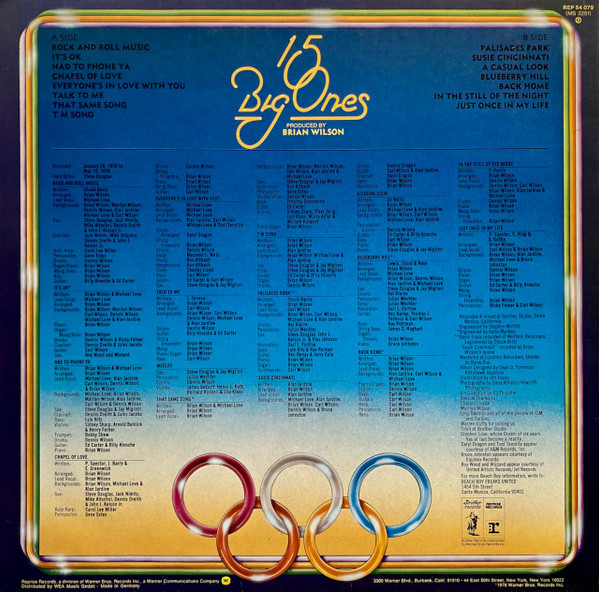 The Beach Boys - 15 Big Ones tweedehands pop vinyl bij Run4Records