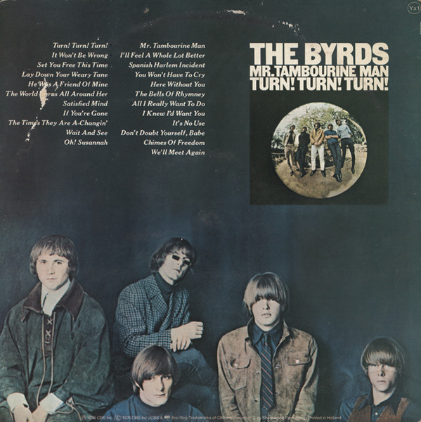 The Byrds - Mr. Tambourine Man / Turn! Turn! Turn! tweedehands pop vinyl bij Run4Records