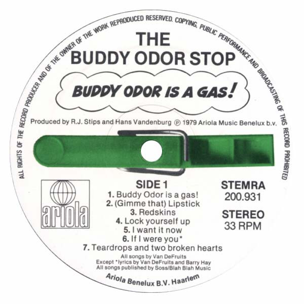 The Buddy Odor Stop - Buddy Odor Is A Gas! tweedehands new wave vinyl bij Run4Records