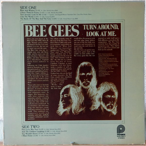 Bee Gees - Turn Around, Look At Me tweedehands pop vinyl bij Run4Records