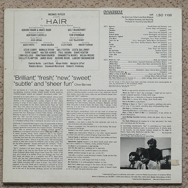 Various - Hair - The Original Broadway Cast Recording tweedehands film/tv vinyl bij Run4Records