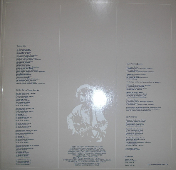 Angelo Branduardi - Confession D'un Malandrin tweedehands pop vinyl bij Run4Records
