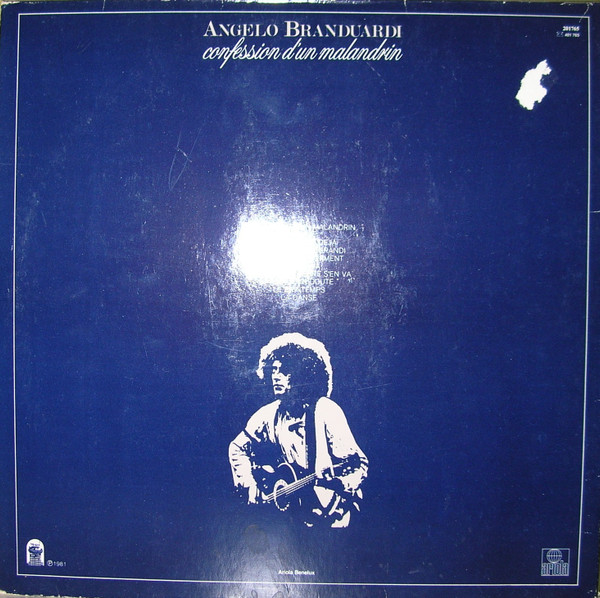 Angelo Branduardi - Confession D'un Malandrin tweedehands pop vinyl bij Run4Records