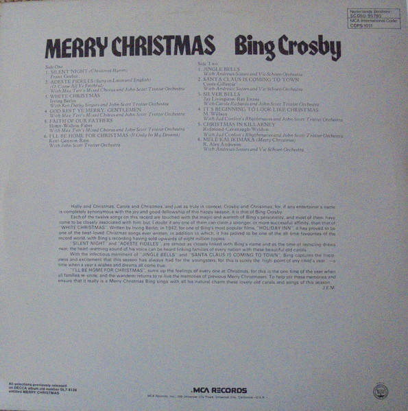 Bing Crosby - Merry Christmas tweedehands pop vinyl bij Run4Records