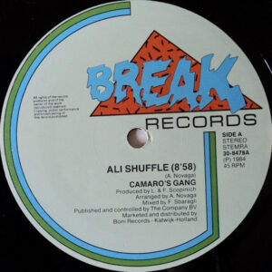 Camaro's Gang – Ali Shuffle (no cover) wacht op jou bij Run4records. Jouw 2ehands vinyl Site