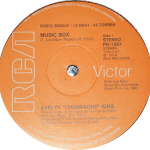 Evelyn Champagne King – Music Box staat als tweedehands LP gewoon te koop bij Run4records.