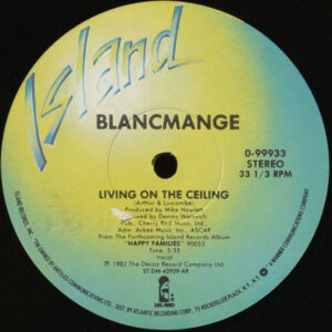 Blancmange – Living On The Ceiling - Feel Me draait straks op jouw draaitafel dankzij Run4records