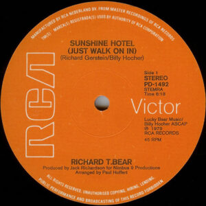 Richard T. Bear – Sunshine Hotel staat als tweedehands LP gewoon te koop bij Run4records.