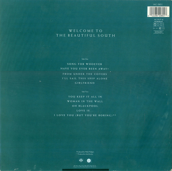 The Beautiful South - Welcome To The Beautiful South tweedehands pop vinyl bij Run4Records