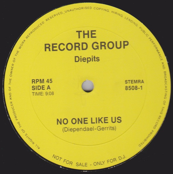 Diepits - No One Like Us luister jij als eerste na je bestelling bij Run4records.