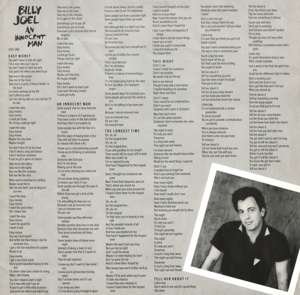 Billy Joel - An Innocent Man tweedehands pop vinyl bij Run4Records