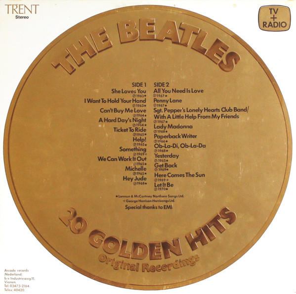 The Beatles - 20 Golden Hits (Original Recordings) tweedehands pop vinyl bij Run4Records