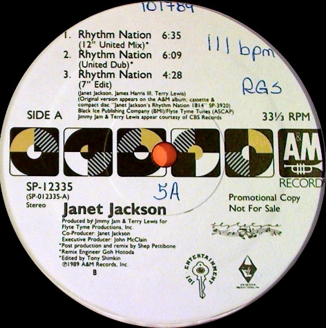 Janet Jackson – Rhythm Nation koop je op 2ehands LP bij Run4records