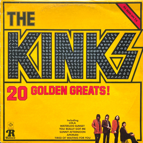 Kinks - 20 Golden Greats koop je op 2ehands LP bij Run4records