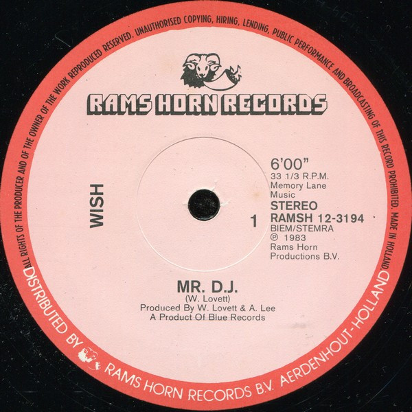Wish - Mr DJ vind je online bij de beste 2ehands Lp site. Run4records!