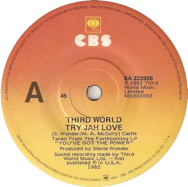 Third World - Try Jah Love is zo'n Lp die je niet hoeft te zoeken. Hij is online bij Run4records