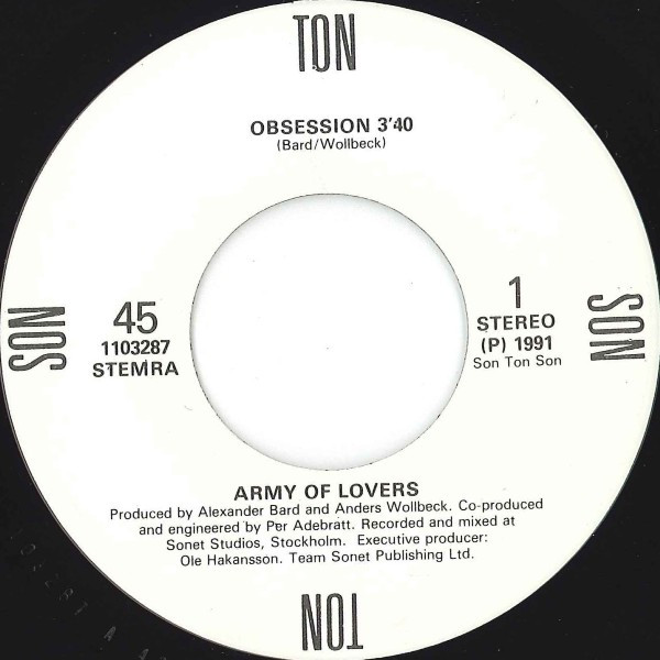 Army Of Lovers - Obsession tweedehands 7 inch LP bij Run4Records