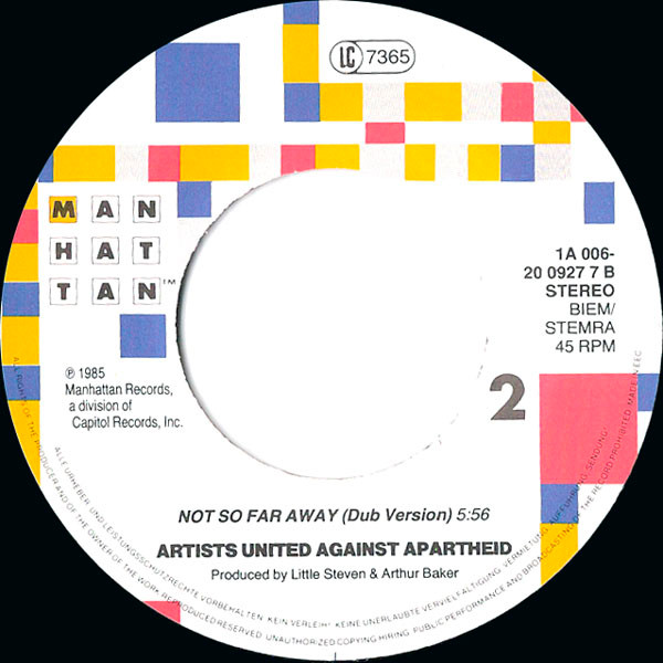 Artists United Against Apartheid - Sun City tweedehands 7 inch LP bij Run4Records