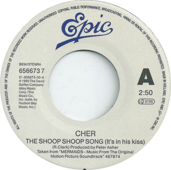 Cher - The Shoop Shoop Song (It's In His Kiss) tweedehands 7 inch LP bij Run4Records
