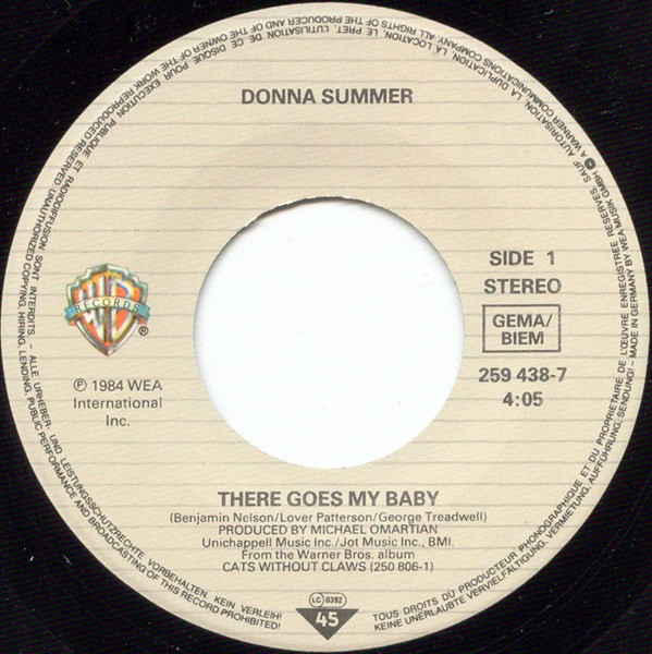 Donna Summer - There Goes My Baby tweedehands 7 inch LP bij Run4Records
