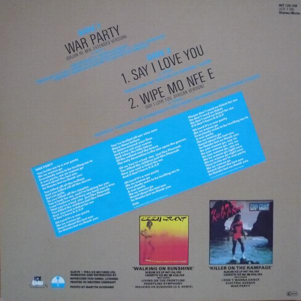 Eddy Grant - War Party tweedehands 7 inch LP bij Run4Records