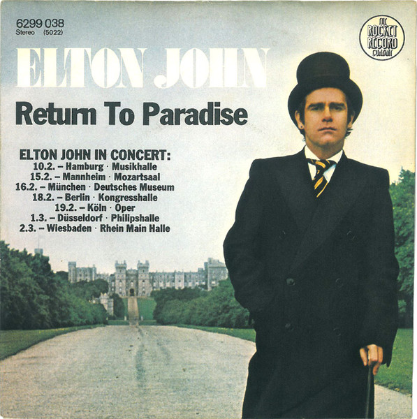 Elton John - Return To Paradise / Song For Guy tweedehands 7 inch LP bij Run4Records