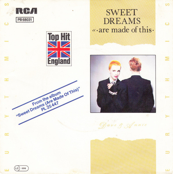 Eurythmics - Sweet Dreams (Are Made Of This) tweedehands 7 inch LP bij Run4Records