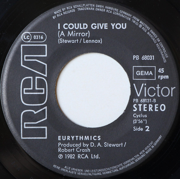 Eurythmics - Sweet Dreams (Are Made Of This) tweedehands 7 inch LP bij Run4Records