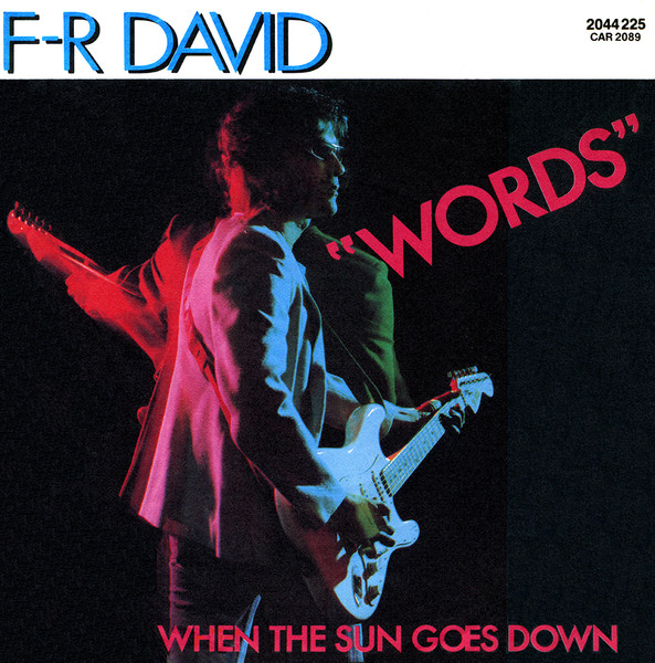 F.R. David - Words tweedehands 7 inch LP bij Run4Records