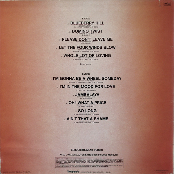 Fats Domino - Fats Domino tweedehands soul LP bij Run4Records