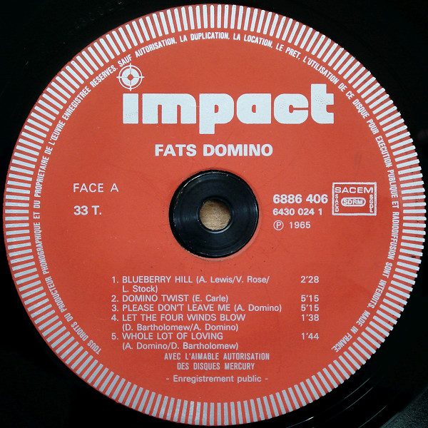 Fats Domino - Fats Domino tweedehands soul LP bij Run4Records