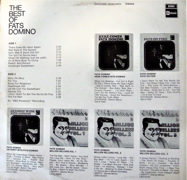 Fats Domino - The Best Of Fats Domino tweedehands soul LP bij Run4Records