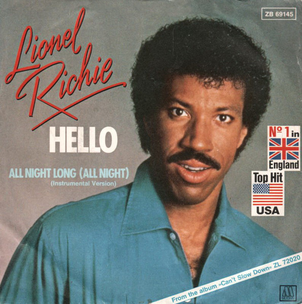 Lionel Richie - Hello tweedehands 7 inch LP bij Run4Records