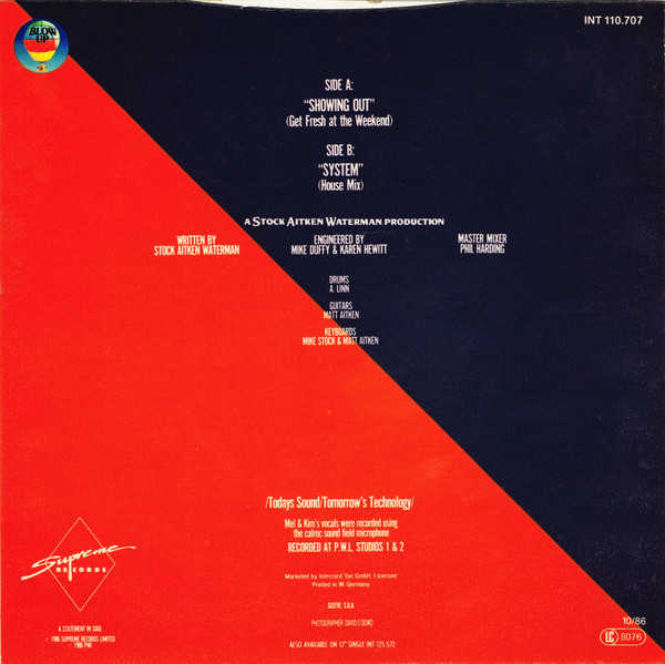 Mel & Kim - Showing Out tweedehands 7 inch LP bij Run4Records