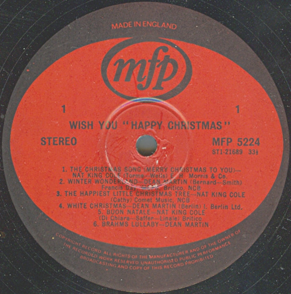 Nat King Cole, Dean Martin - White Christmas With Nat King Cole & Dean Martin tweedehands verzamel LP bij Run4Records