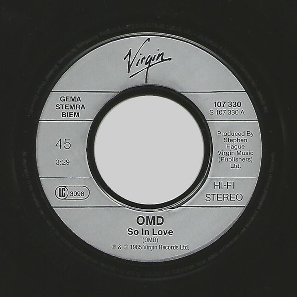 Orchestral Manoeuvres In The Dark - So In Love tweedehands 7 inch LP bij Run4Records