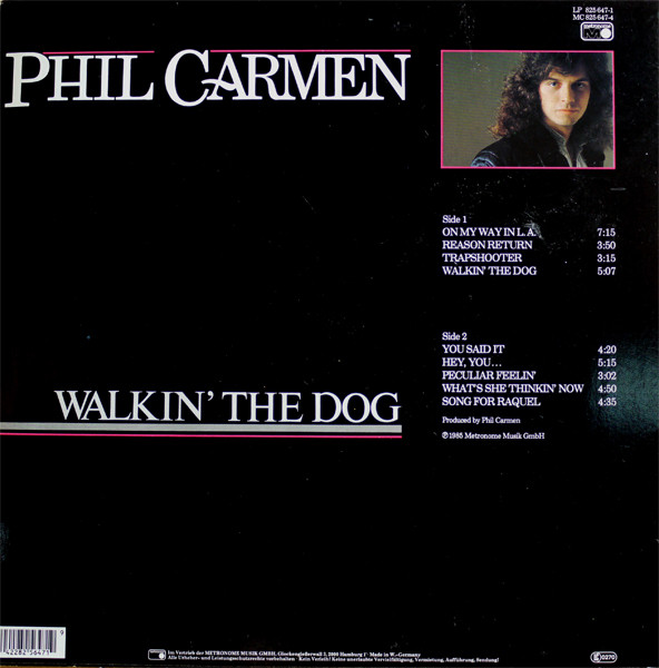 Phil Carmen - Walkin' The Dog tweedehands pop LP bij Run4Records