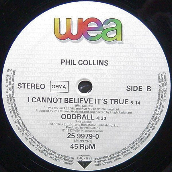 Phil Collins - You Can't Hurry Love tweedehands 12 inch LP bij Run4Records