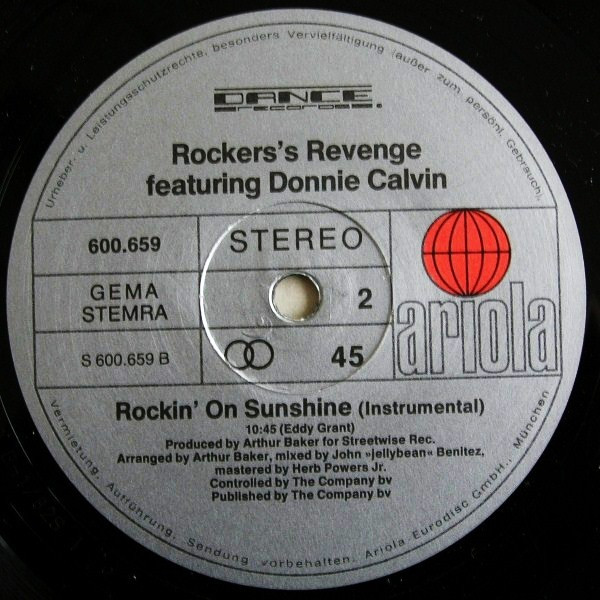 Rockers Revenge, Donnie Calvin - Walkin' On Sunshine tweedehands 12 inch LP bij Run4Records