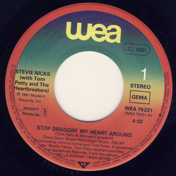 Stevie Nicks, Tom Petty And The Heartbreakers - Stop Draggin' My Heart Around tweedehands 7 inch LP bij Run4Records