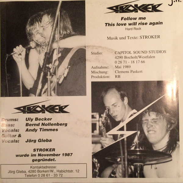 Stroker (3) - Follow Me / This Love Will Rise Again tweedehands 7 inch LP bij Run4Records